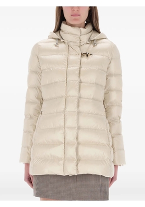 Fay hooded zip-up jacket - Neutrals