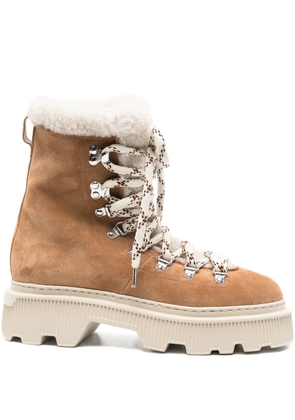 Santoni Houring suede boots - Brown