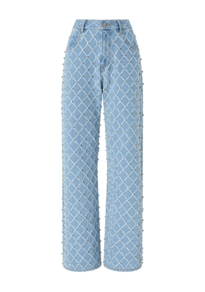 PINKO studded lattice jeans - Blue
