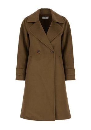 THE DYNAMIS STUDIO double-breasted wool coat - Brown