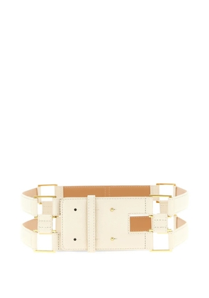 Elisabetta Franchi double-band belt - Neutrals