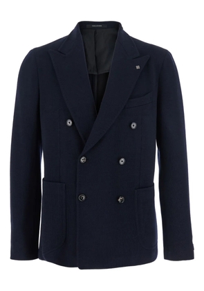 Tagliatore double-breasted peak-lapel blazer - Blue