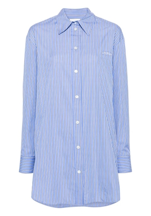 ISABEL MARANT Cylvany logo-embroidered shirt - Blue