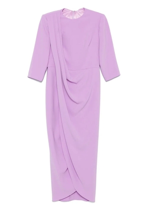 Isabel Sanchis draped maxi dress - Purple
