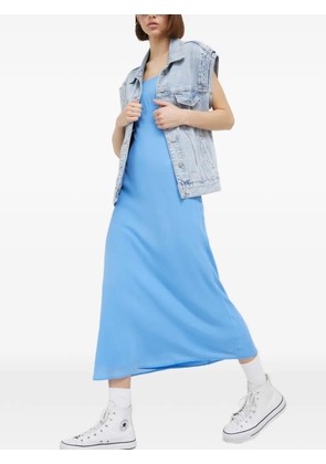 Abercrombie & Fitch gathered-sleeve maxi dress - Blue