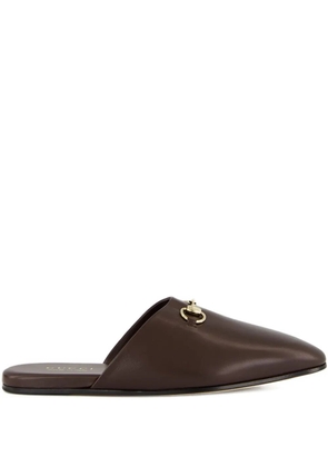 Gucci horsebit mules - Brown