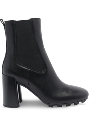 Hogan 90mm block-heel leather boots - Black