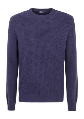 Barba ribbed-knit jumper - Blue