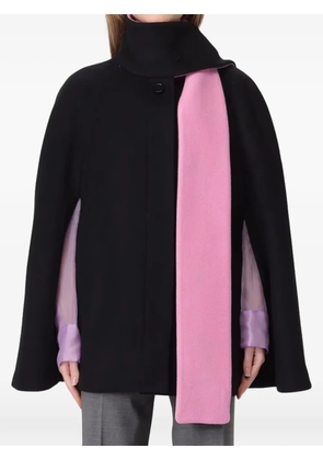 MSGM scarf-collar cape - Black