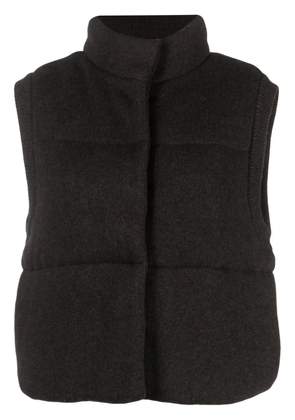 Le Kasha Montana padded cashmere gilet - Brown