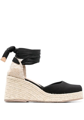 Castañer Tina 85mm wedge espadrilles - Black