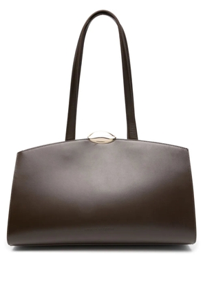 Benedetta Bruzziches curved-top leather shoulder bag - Brown
