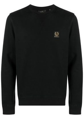 Belstaff logo-patch cotton sweatshirt - Black