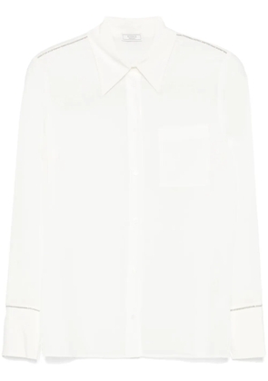 Peserico bead-embellished shirt - Neutrals
