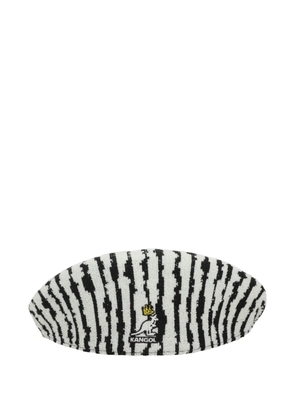 Kangol striped baker boy cap - White