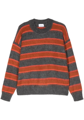 AMISH striped crewneck jumper - Orange