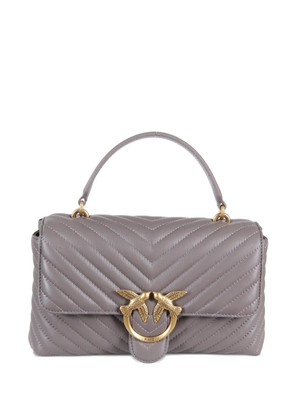 PINKO chevron-pattern clutch bag - Grey