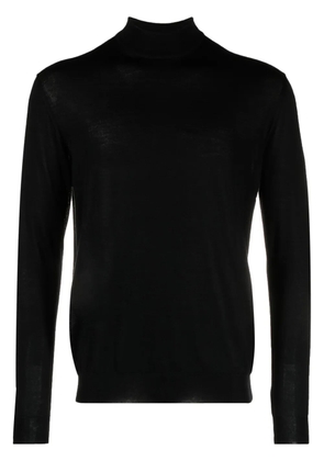 Malo mock-neck sweater - Black