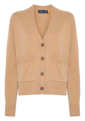 Polo Ralph Lauren embroidered-logo cardigan - Neutrals