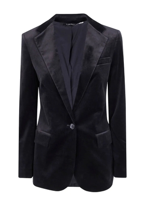 Lauren Ralph Lauren velvet single-breasted blazer - Black