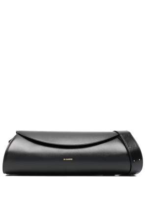 Jil Sander large Cannolo leather shoulder bag - Black