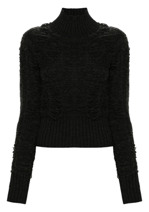 MM6 Maison Margiela high-neck distressed jumper - Grey