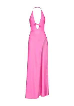 Balenciaga halterneck maxi dress - Pink