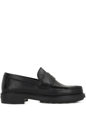 Ferragamo leather loafers - Black