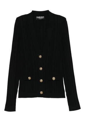 CHIARA BONI La Petite Robe ribbed cardigan - Black