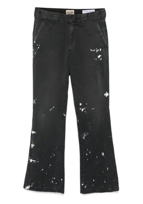 GALLERY DEPT. paint splatter-detail trousers - Black