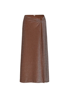 Johanna Ortiz Nuevo Destino midi skirt - Brown