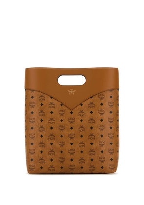 MCM Visetos-print leather bag - Brown