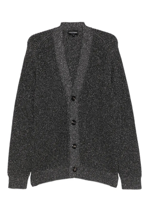 Emporio Armani buttoned shawl-collar cardigan - Grey