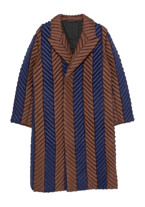 RAXXY herringbone-quilted coat - Blue