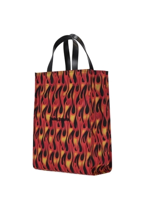 Palm Angels flame-print logo-detail tote bag - Red
