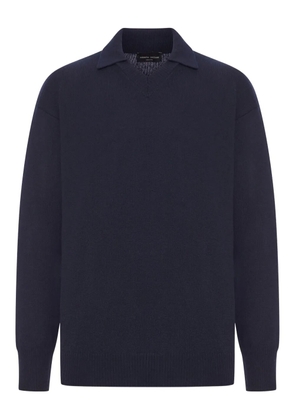 Roberto Collina polo-neck wool sweater - Blue
