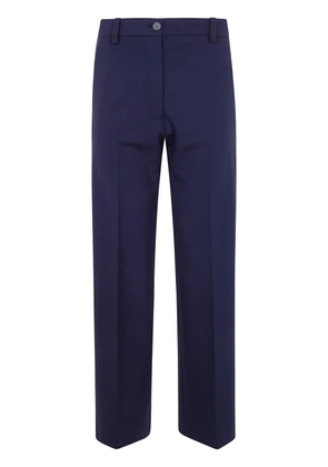 Semicouture straight-leg tailored trousers - Blue