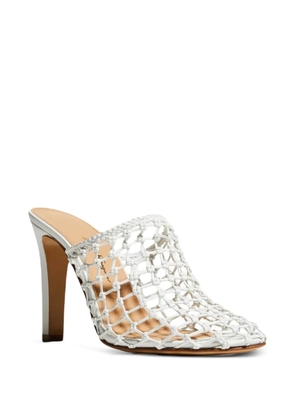 Ferragamo Ellas woven mules - White
