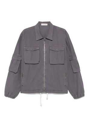 Paura Ryan shirt jacket - Purple