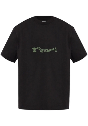 ROA logo-print T-shirt - Black