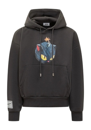 GCDS Kithho graphic-print hoodie - Black
