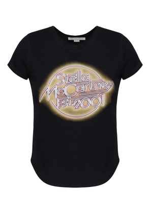 Stella McCartney logo-print cotton T-shirt - Black