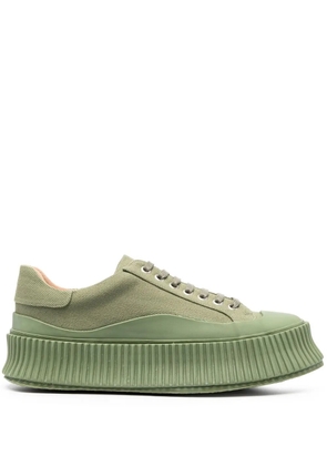 Jil Sander round-toe chunky-sole sneakers - Green