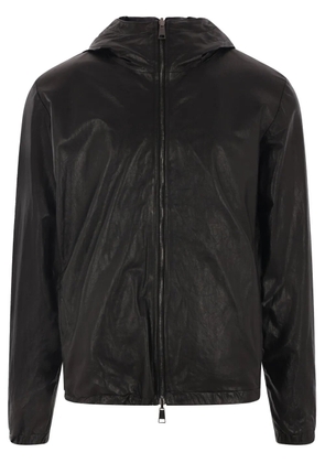 Giorgio Brato zip-up bomber jacket - Black