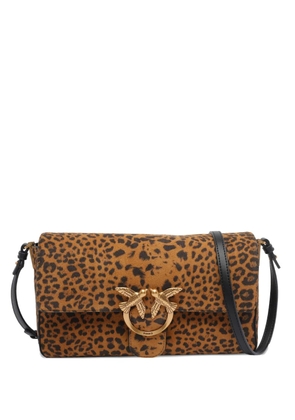 PINKO leopard-print tote bag - Brown