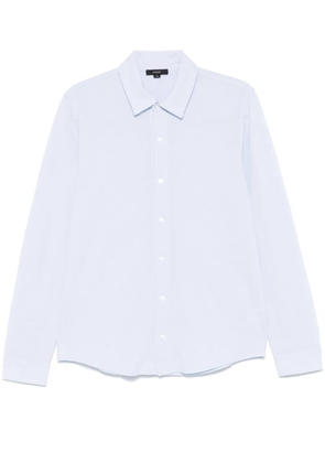 Vince piqué-weave cotton shirt - Blue