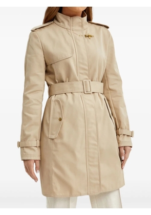 Fay belted hook coat - Neutrals