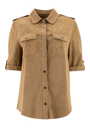 Salvatore Santoro button-fastening flap-pocket shirt - Neutrals