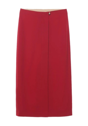 Carven front-slit midi skirt - Red