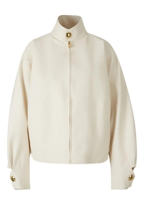 DARKPARK high-neck button-detail jacket - White